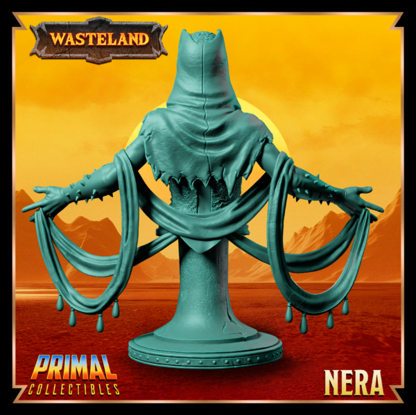 Busto de Nera, Psionicsr. Coleção Wasteland da Primal Collectibles, perfeito para pintores e colecionadores.