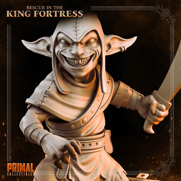 goblin miniatura de rpg 32mm impressão 3d em resina