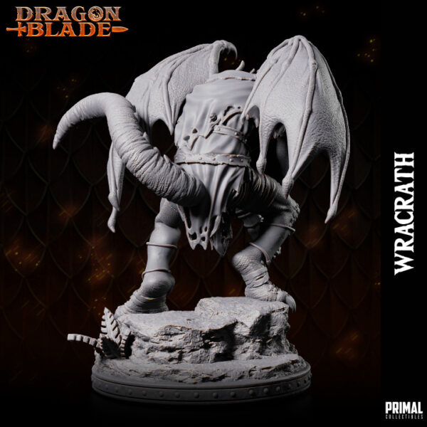 Miniatura RPG 32mm Draconian Fighter, Wracraft, coleção Heroes of the Blade da Primal Collectible