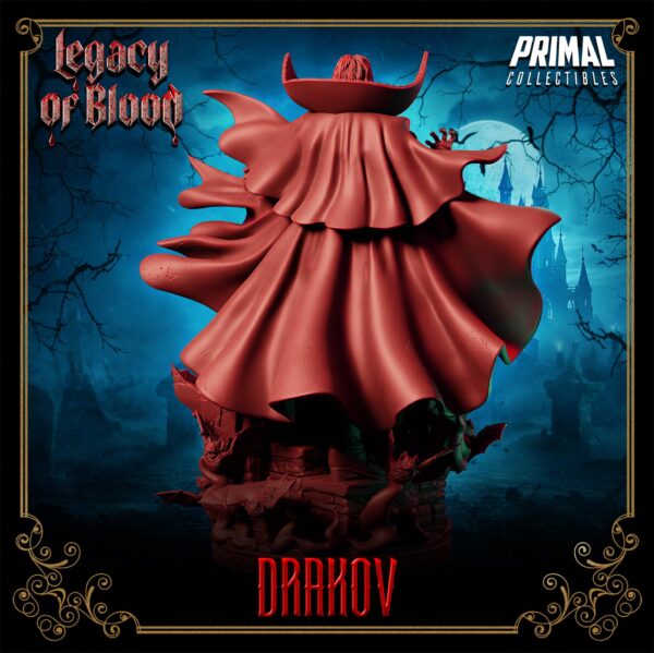 Miniatura RPG 32 mm Vampire Lord Drakov, coleção Legacy of Blood da Primal Collectible