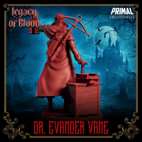 Miniatura RPG 32 mm Doctor Evander Vane, coleção Legacy of Blood da Primal Collectible