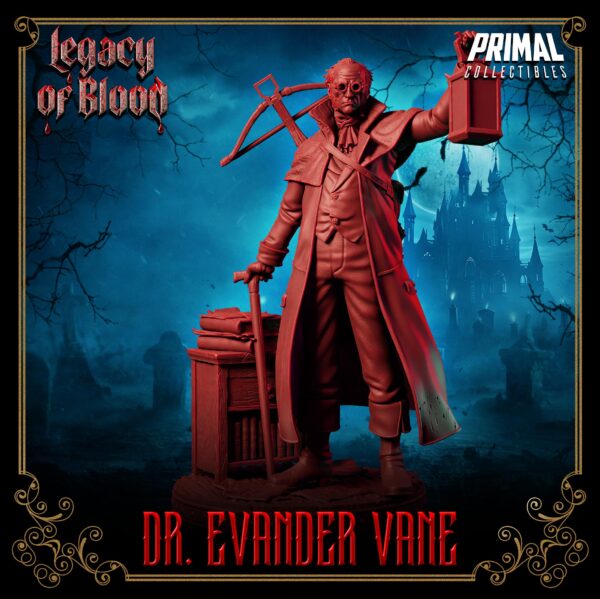 Miniatura RPG 32 mm Doctor Evander Vane, coleção Legacy of Blood da Primal Collectible