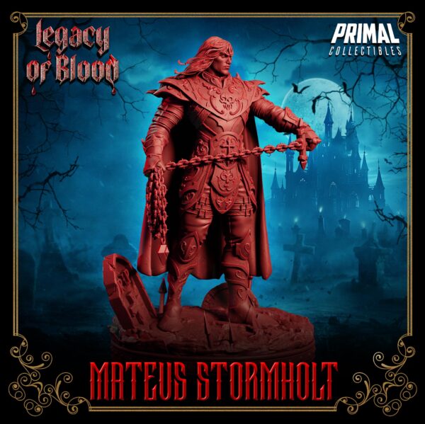 Miniatura RPG 32 mm Mateus Stormholt, coleção Legacy of Blood da Primal Collectible