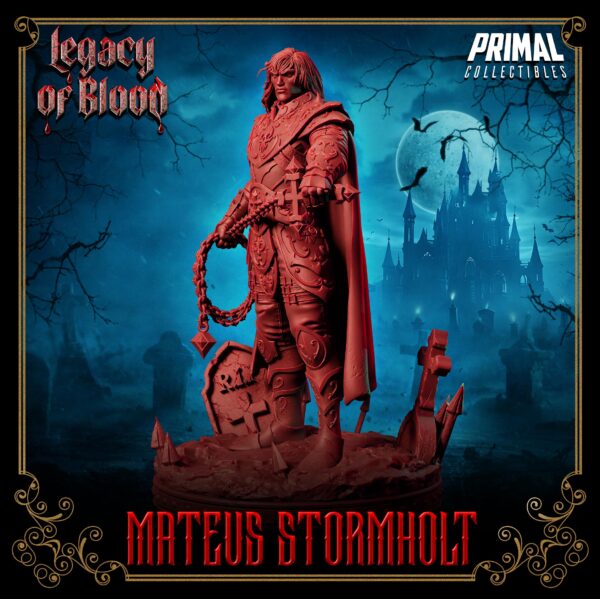 Miniatura RPG 32 mm Mateus Stormholt, coleção Legacy of Blood da Primal Collectible