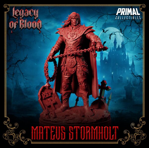 Miniatura RPG 32 mm Mateus Stormholt, coleção Legacy of Blood da Primal Collectible