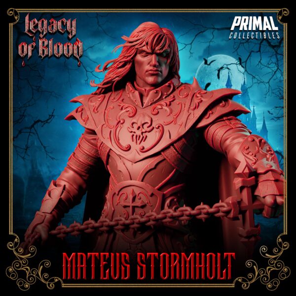 Miniatura RPG 32 mm Mateus Stormholt, coleção Legacy of Blood da Primal Collectible