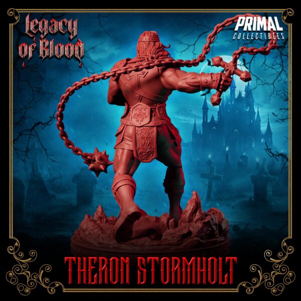Miniatura RPG 32 mm Warrior, Theron Stormholt, coleção Legacy of Blood da Primal Collectible