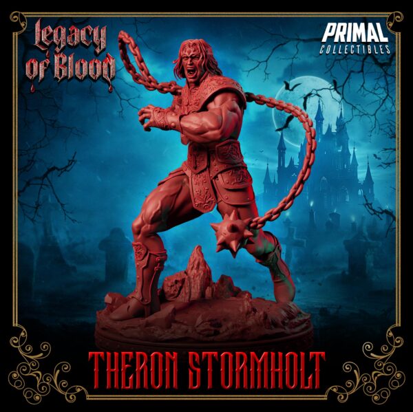 Miniatura RPG 32 mm Warrior, Theron Stormholt, coleção Legacy of Blood da Primal Collectible