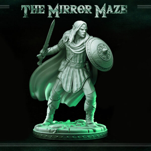 Miniatura RPG 32mm Athos, coleção The Mirror Maze da Primal Collectible