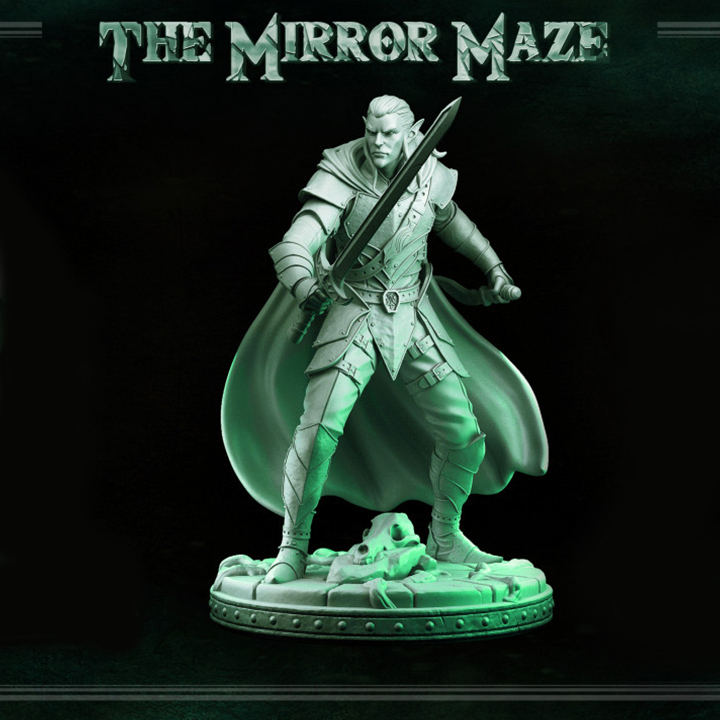 Miniatura RPG 32mm Augur, coleção The Mirror Maze da Primal Collectible