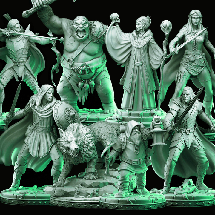 combo miniaturas de rpg em resina, draconian 5 miniaturas de rpg de mesa 32mm