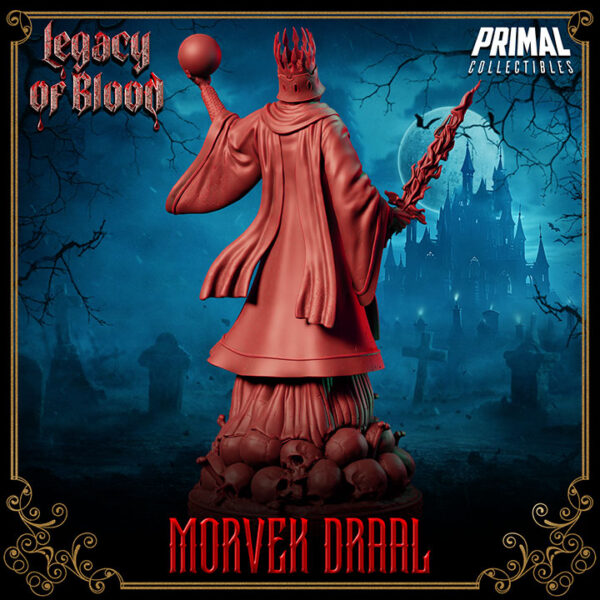 Miniatura RPG 32mm Vampiro Darklord Morvek, coleção Legacy of Blood da Primal Collectible