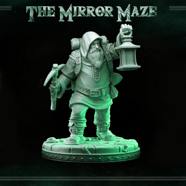 Miniatura RPG 32mm Prospector, coleção The Mirror Maze da Primal Collectible