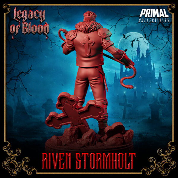 Miniatura RPG 32mm Riven Stormholt, coleção Legacy of Blood da Primal Collectible