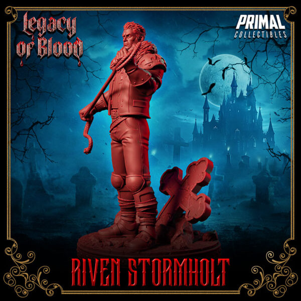 Miniatura RPG 32mm Riven Stormholt, coleção Legacy of Blood da Primal Collectible