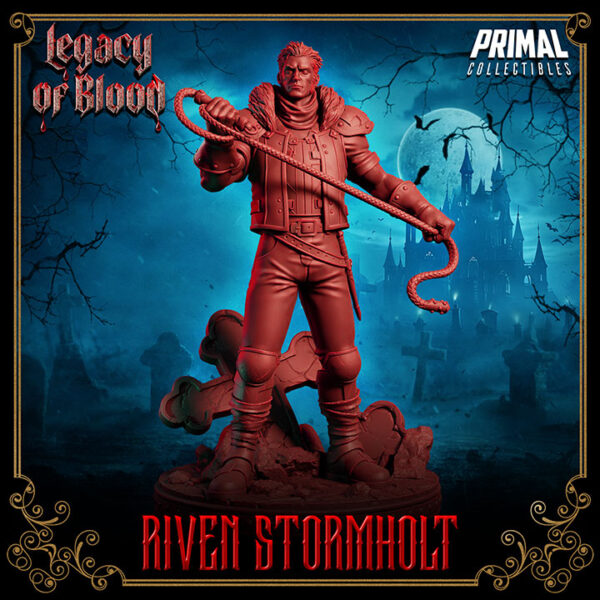 Miniatura RPG 32mm Riven Stormholt, coleção Legacy of Blood da Primal Collectible