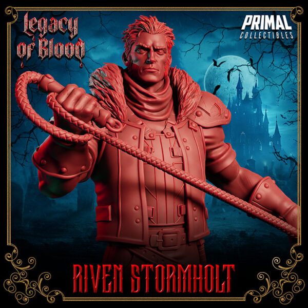 Miniatura RPG 32mm Riven Stormholt, coleção Legacy of Blood da Primal Collectible