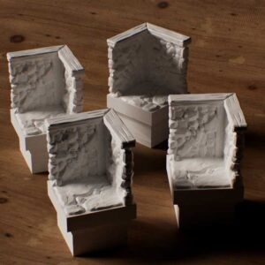 Kit 4 Paredes de Canto (Modelo B) - Shadow of Garravik