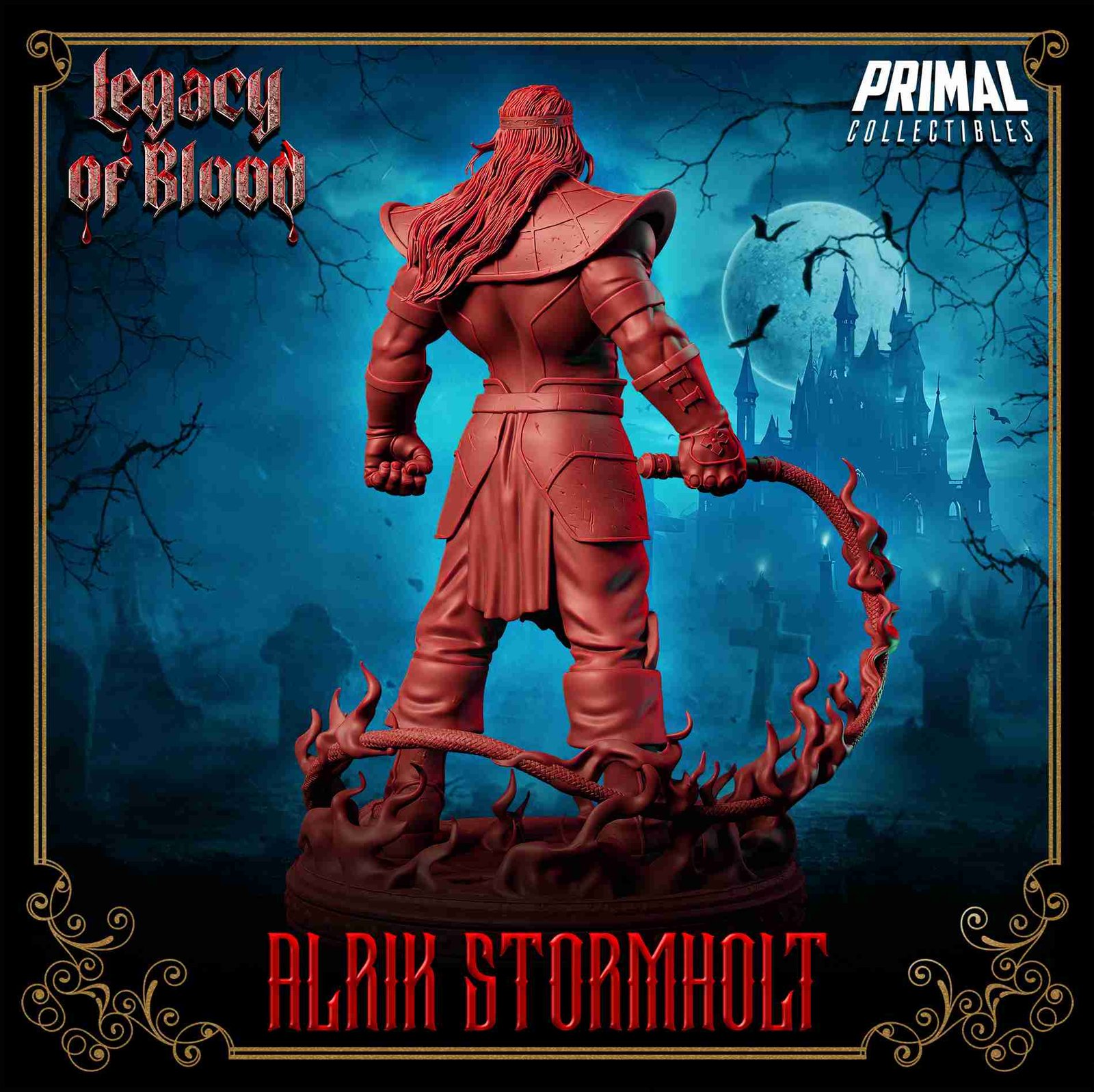 Alrik Stormholt, Humano - Legacy of Blood - Miniatura de RPG - Imagem 3