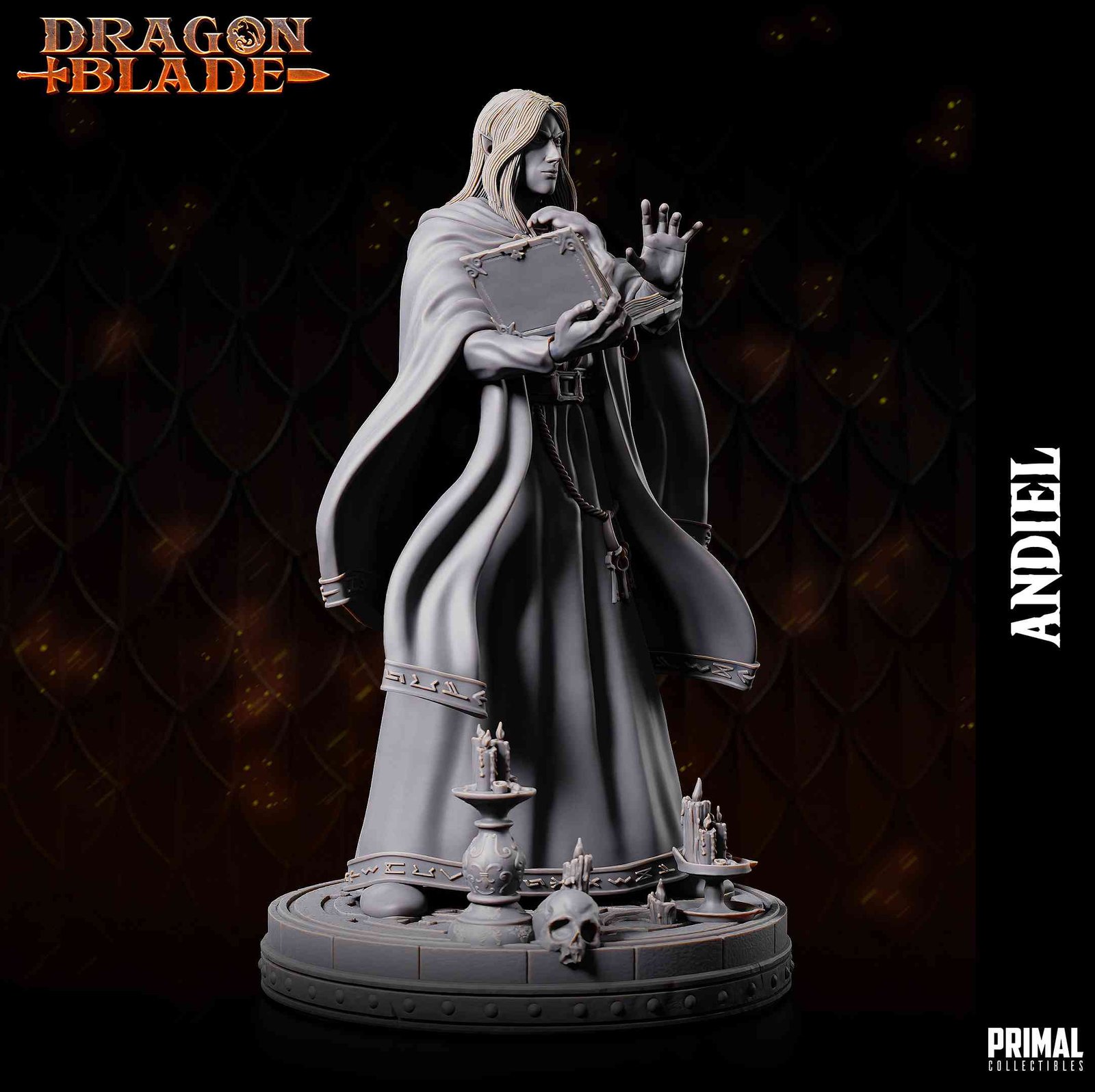Andiel, Dark Elf Wizard - Dragonblade - Miniatura de RPG - Imagem 4
