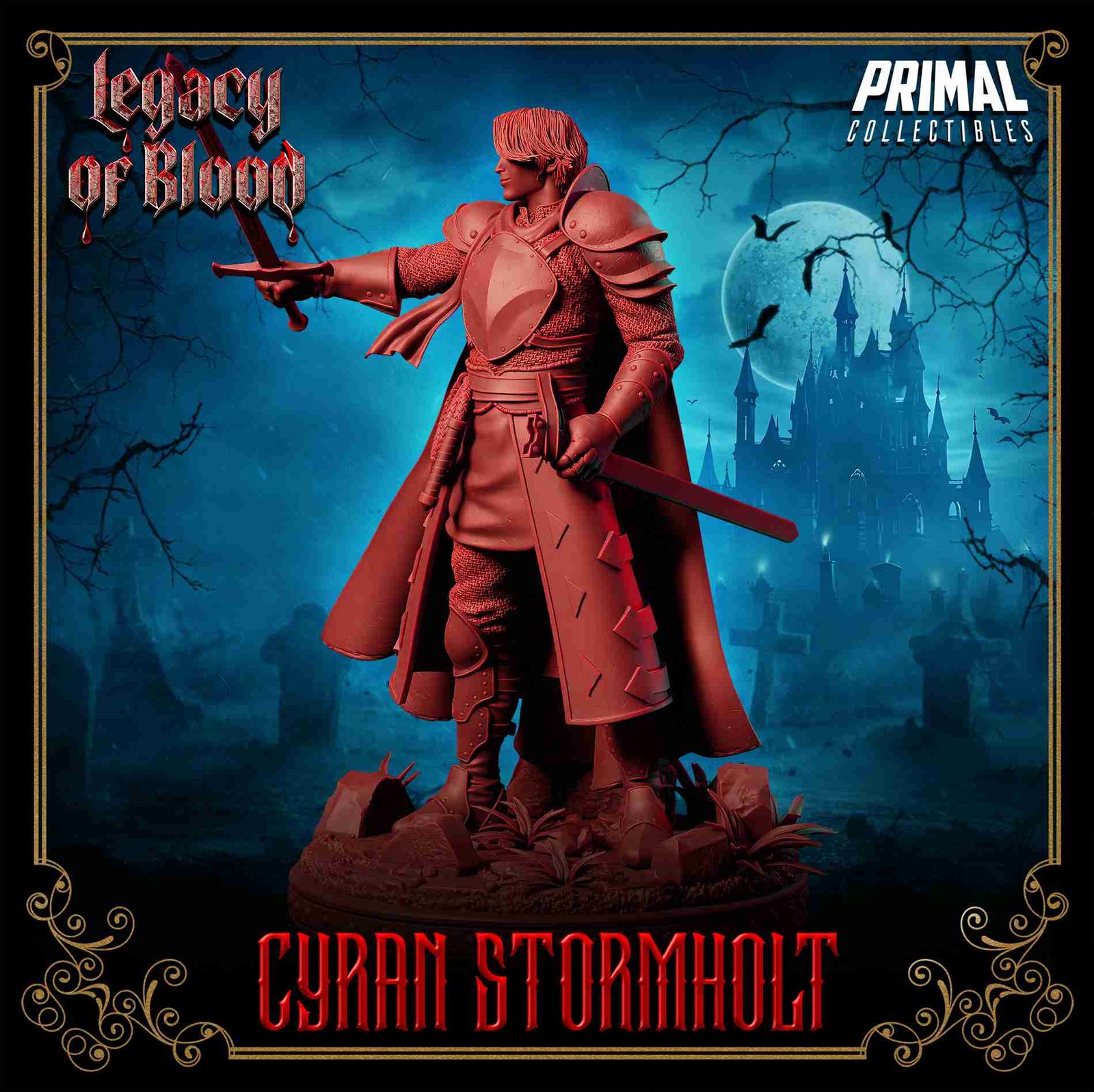 Cyran Stormholt, Humano - Legacy of Blood - Miniatura de RPG - Imagem 5