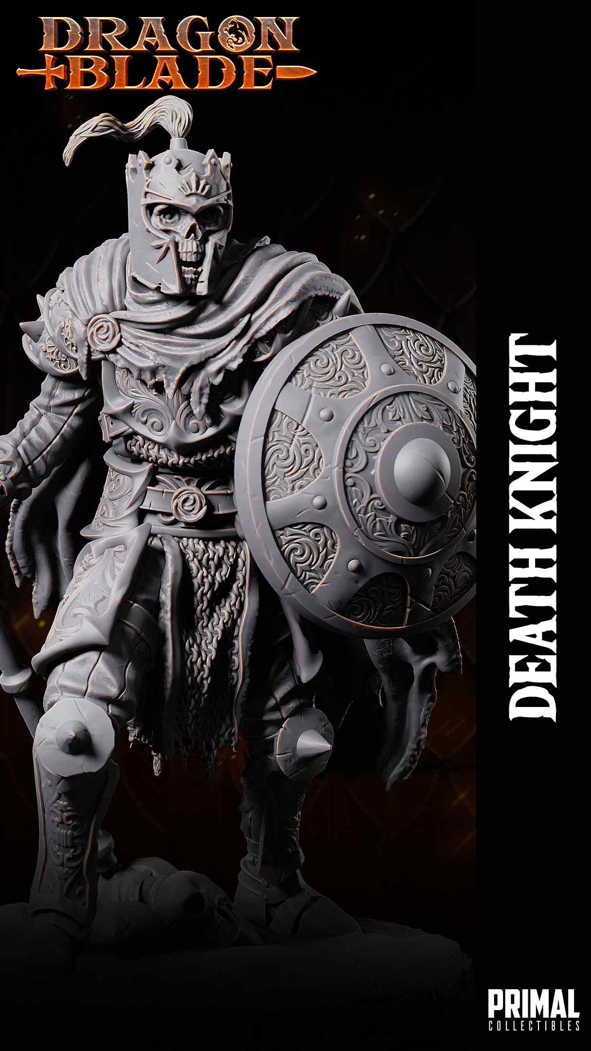 Death Knight, Lance - Dragonblade - Miniatura de RPG - Imagem 2