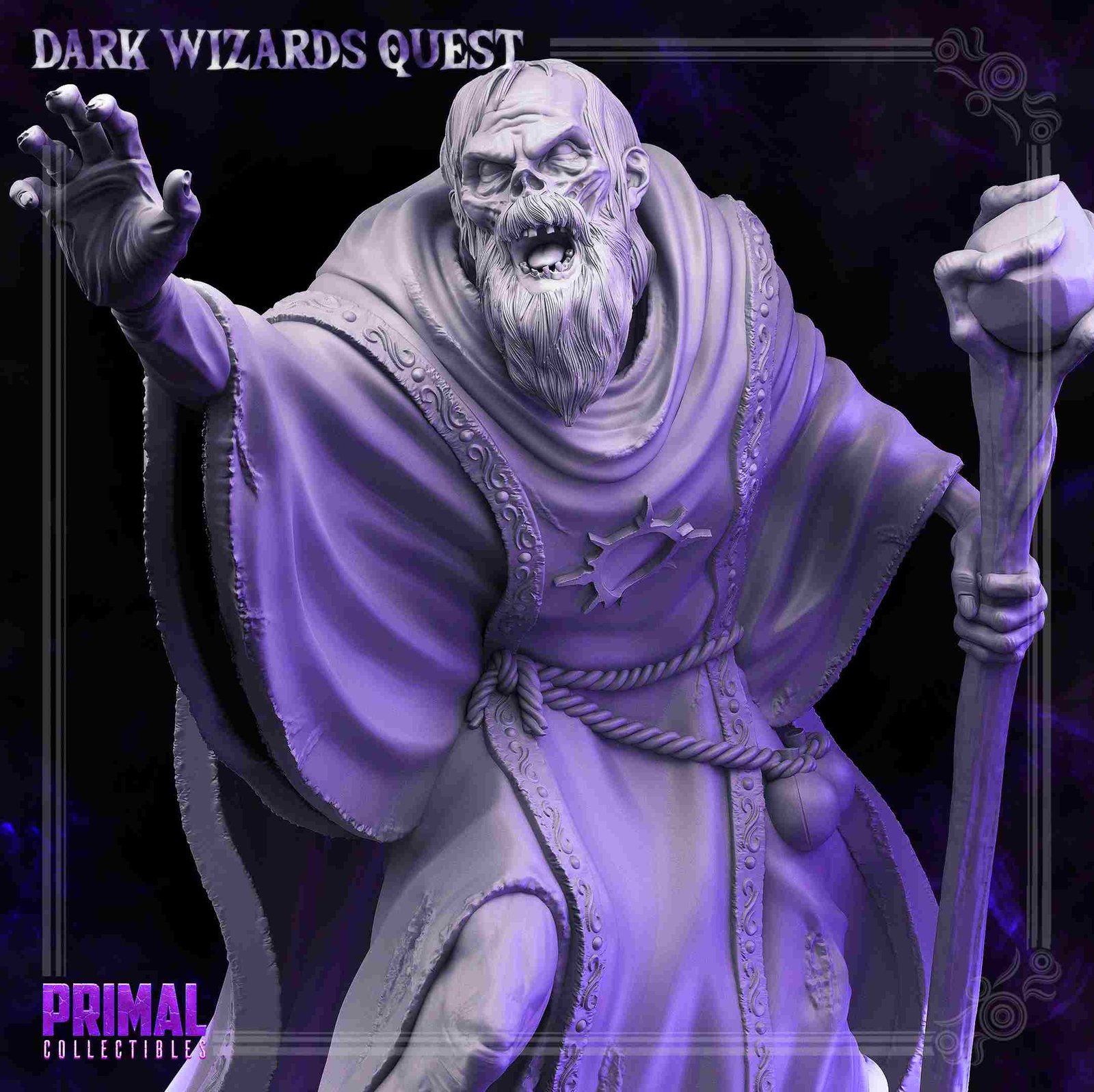 Gorgun, Mago Zumbi - Dark Wizards - Miniatura de RPG