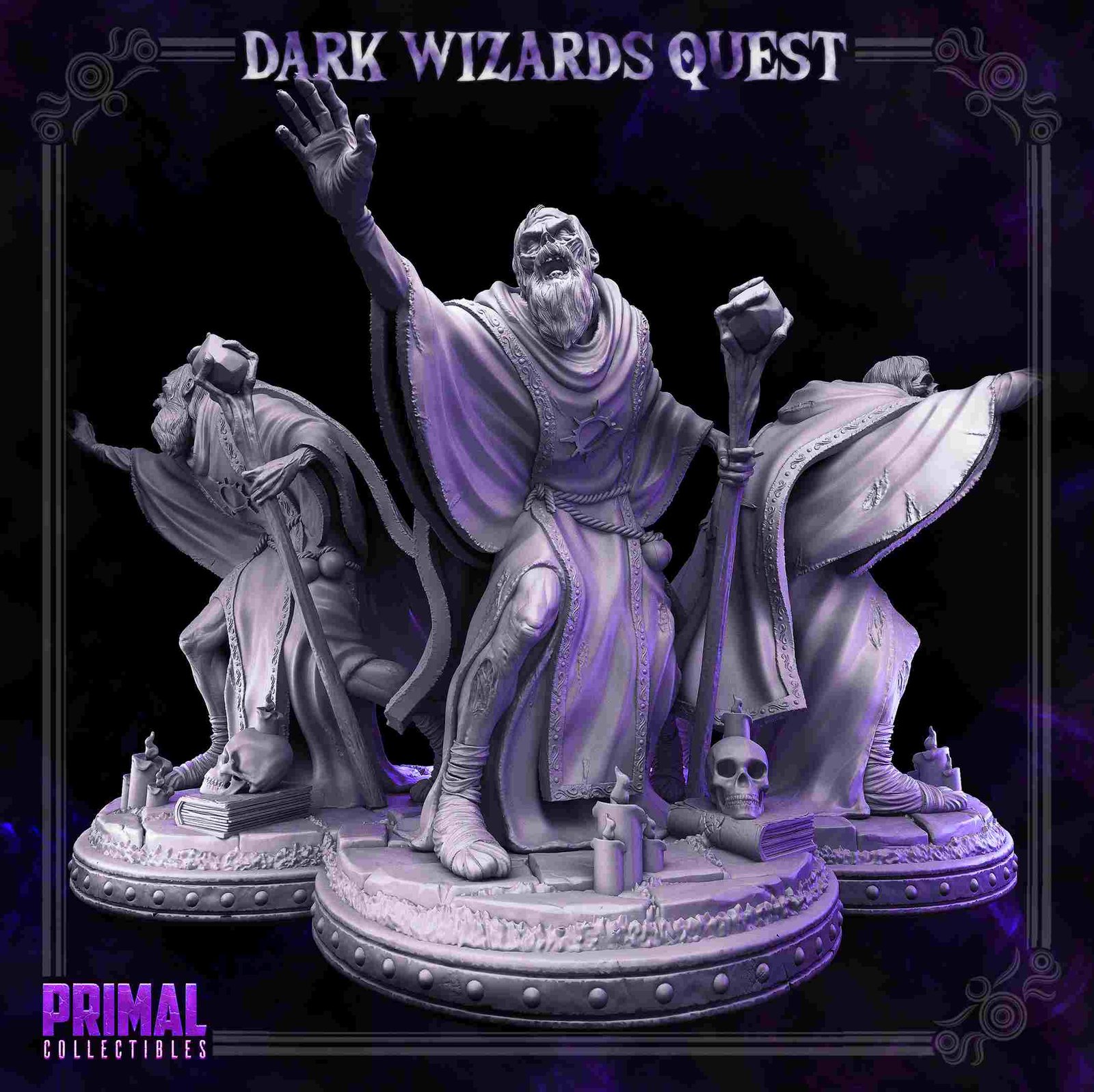 Gorgun, Mago Zumbi - Dark Wizards - Miniatura de RPG - Imagem 3