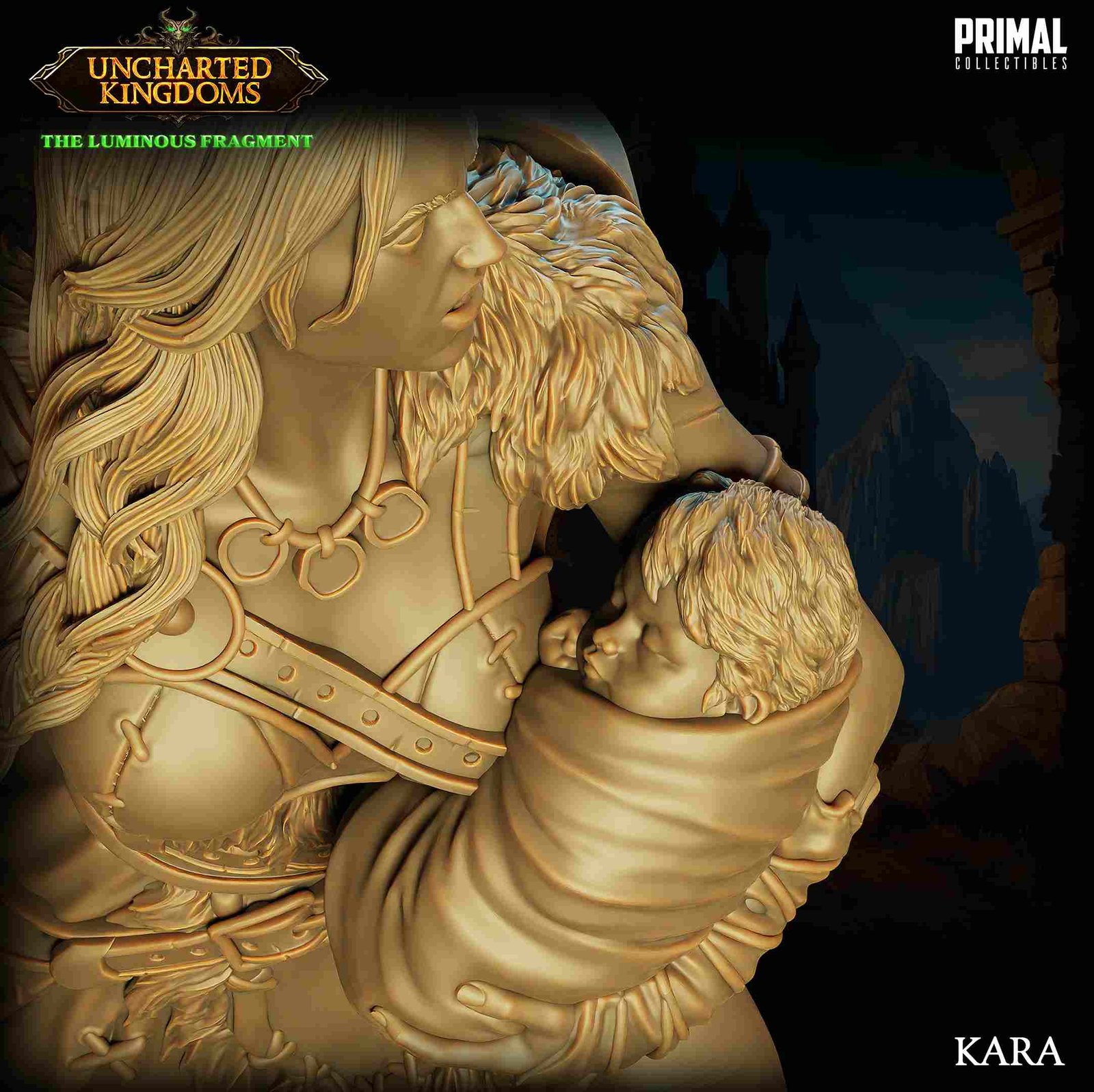 Kara, Barbarian - Uncharted Kingdoms - Miniatura de RPG - Imagem 7