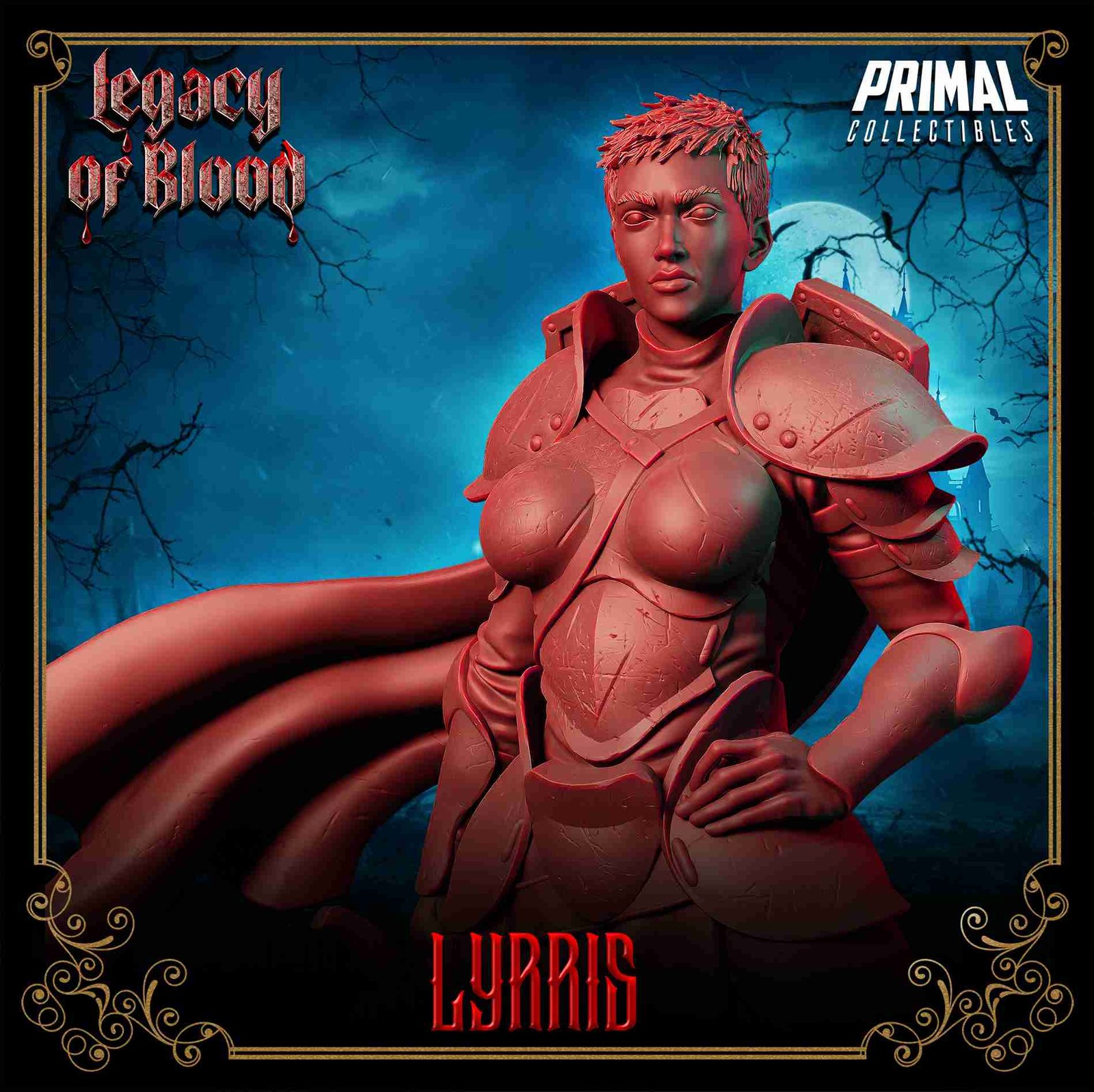 Lyrris, Paladino - Legacy of Blood - Miniatura de RPG - Imagem 2