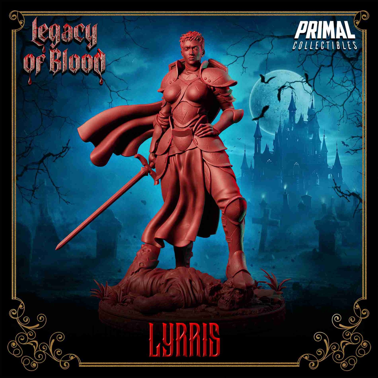 Lyrris, Paladino - Legacy of Blood - Miniatura de RPG - Imagem 3