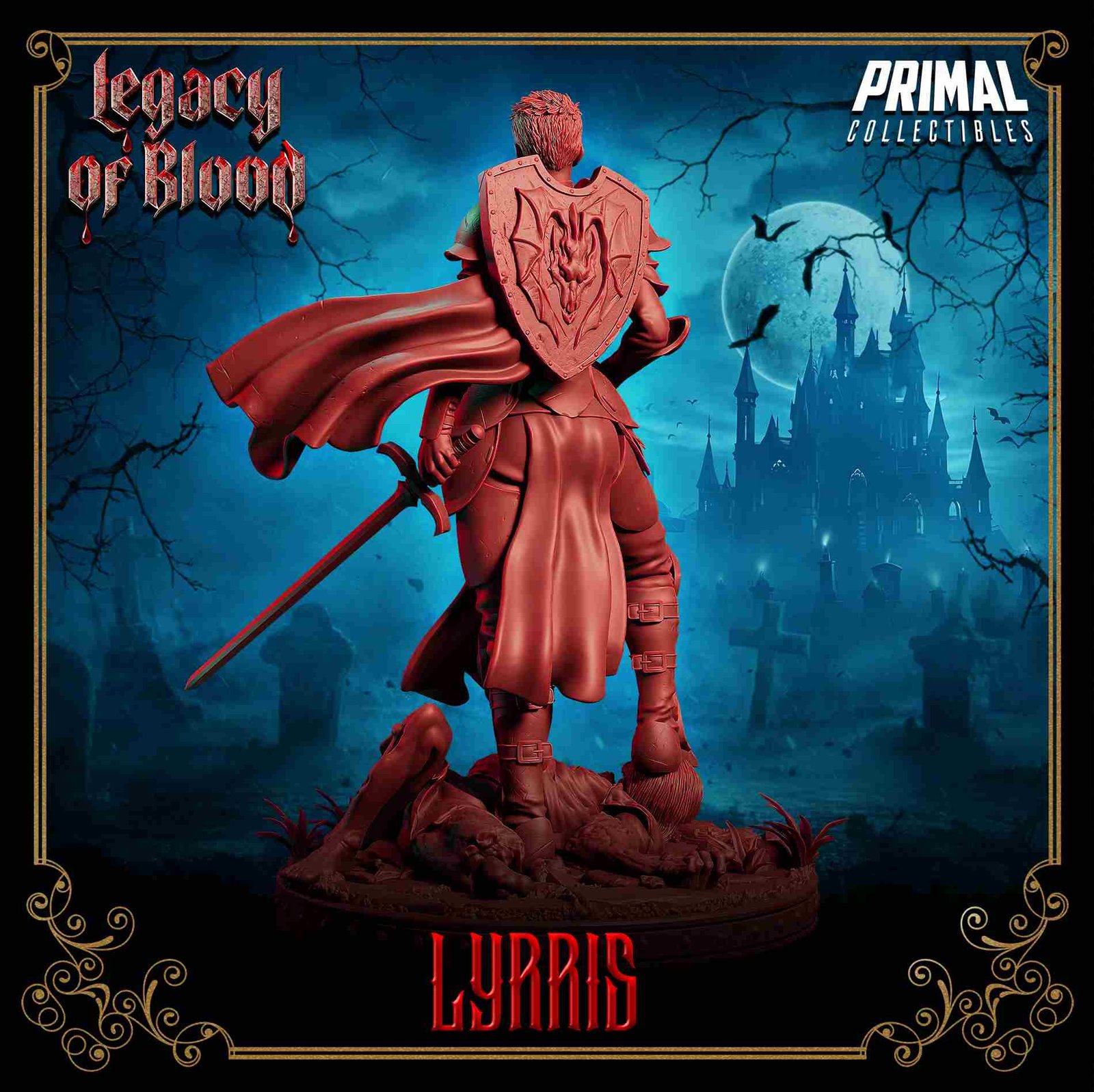 Lyrris, Paladino - Legacy of Blood - Miniatura de RPG - Imagem 4