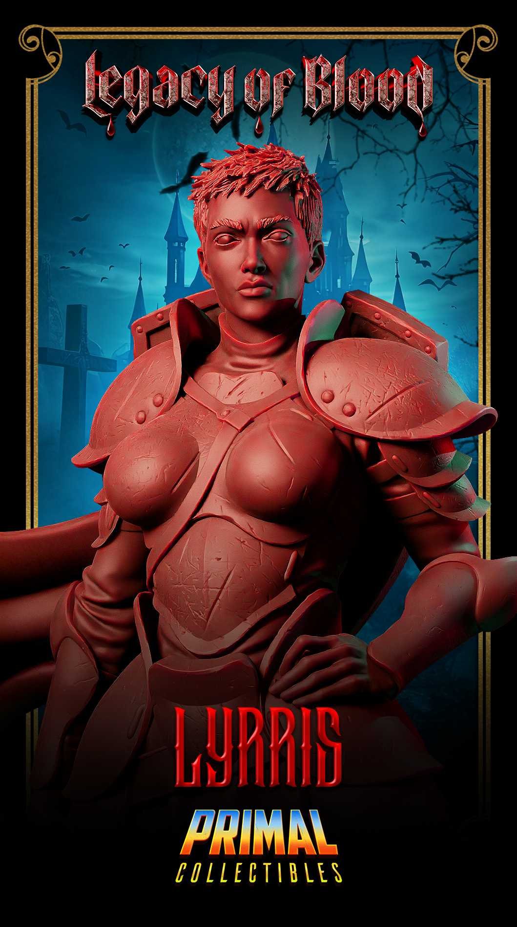 Lyrris, Paladino - Legacy of Blood - Miniatura de RPG - Imagem 7