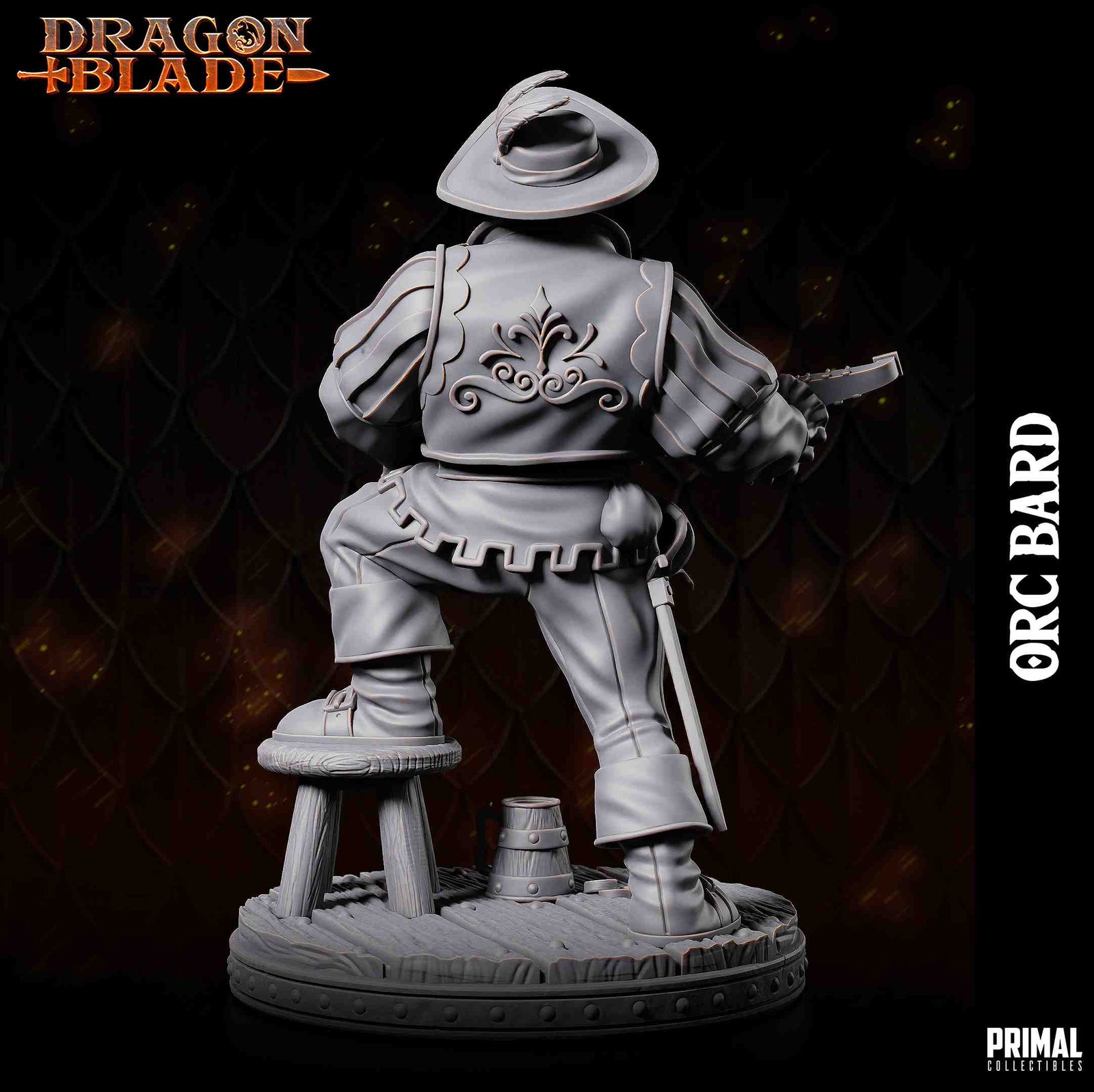 Orc Bard - Dragonblade - Miniatura de RPG - Imagem 3