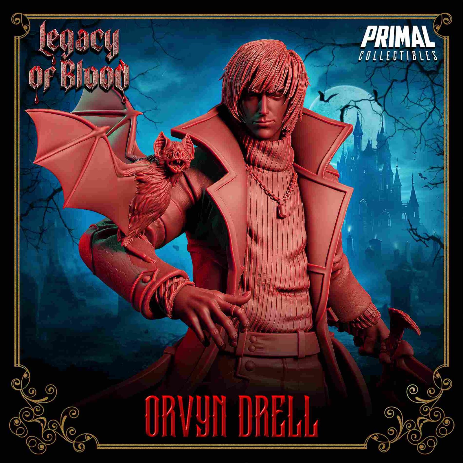 Orvyn Drell, Humano - Legacy of Blood - Miniatura de RPG