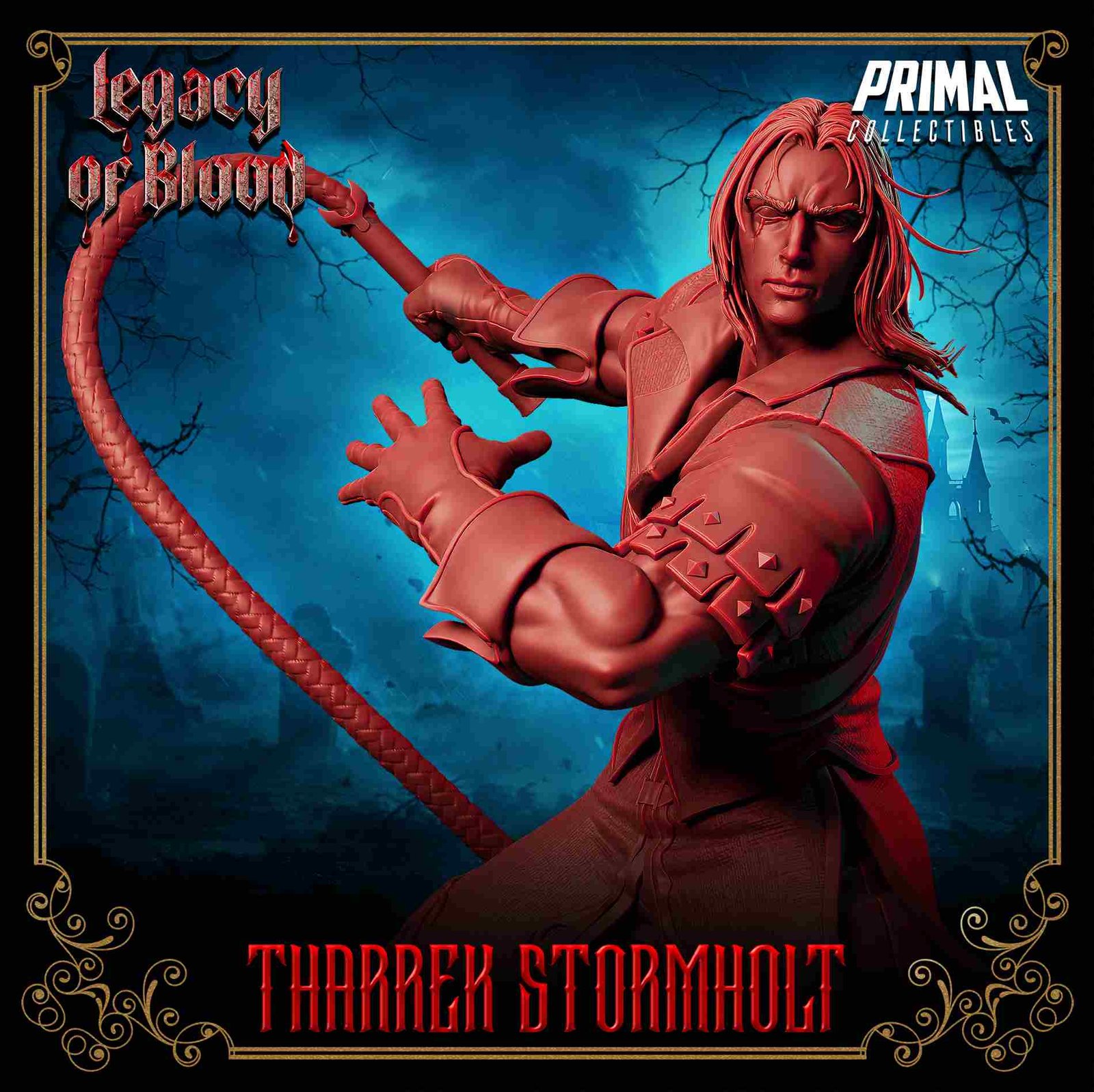 Tharrek Stormholt, Humano - Legacy of Blood - Miniatura de RPG