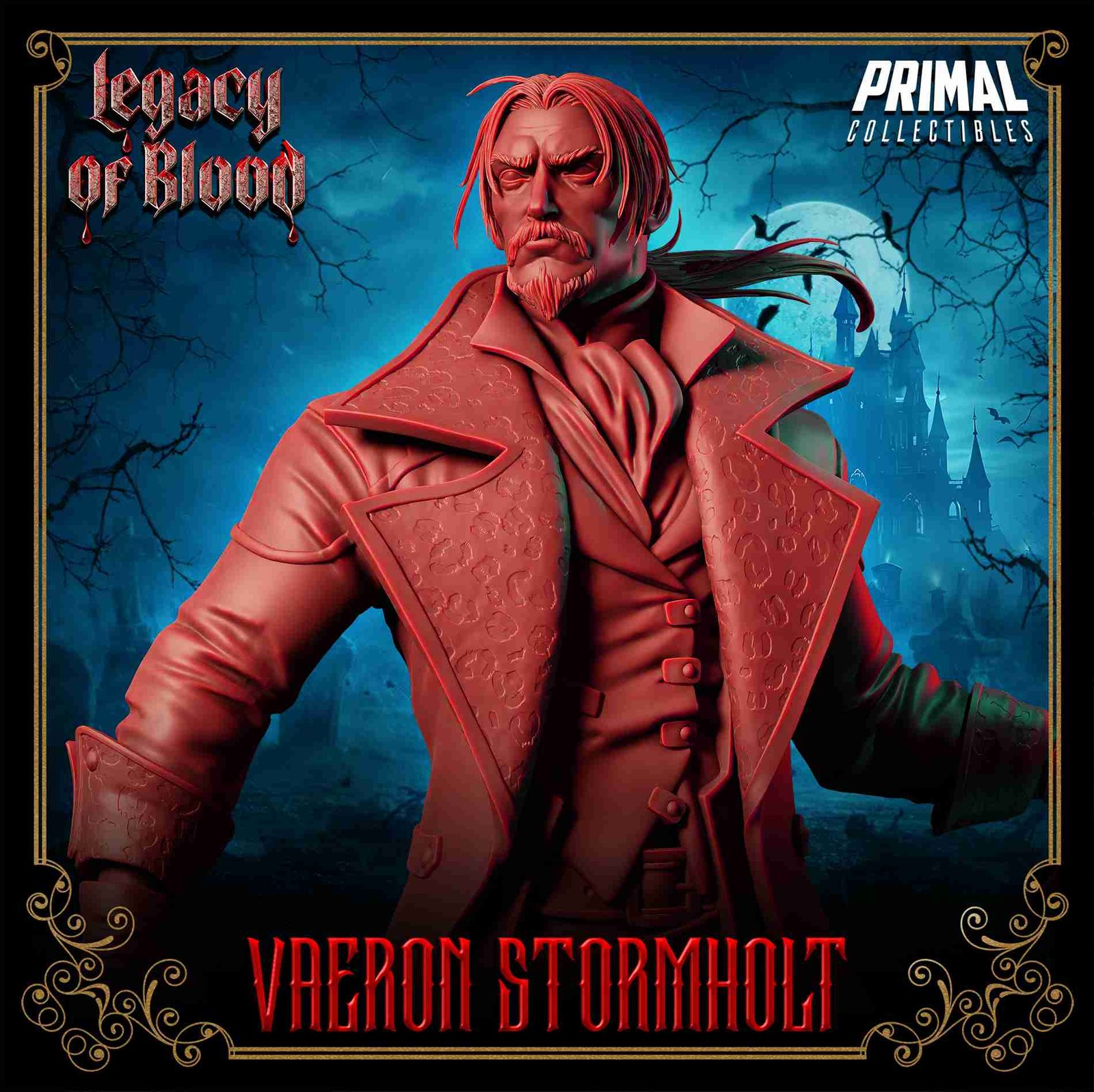 Vaeron Stormholt, Humano - Legacy of Blood - Miniatura de RPG