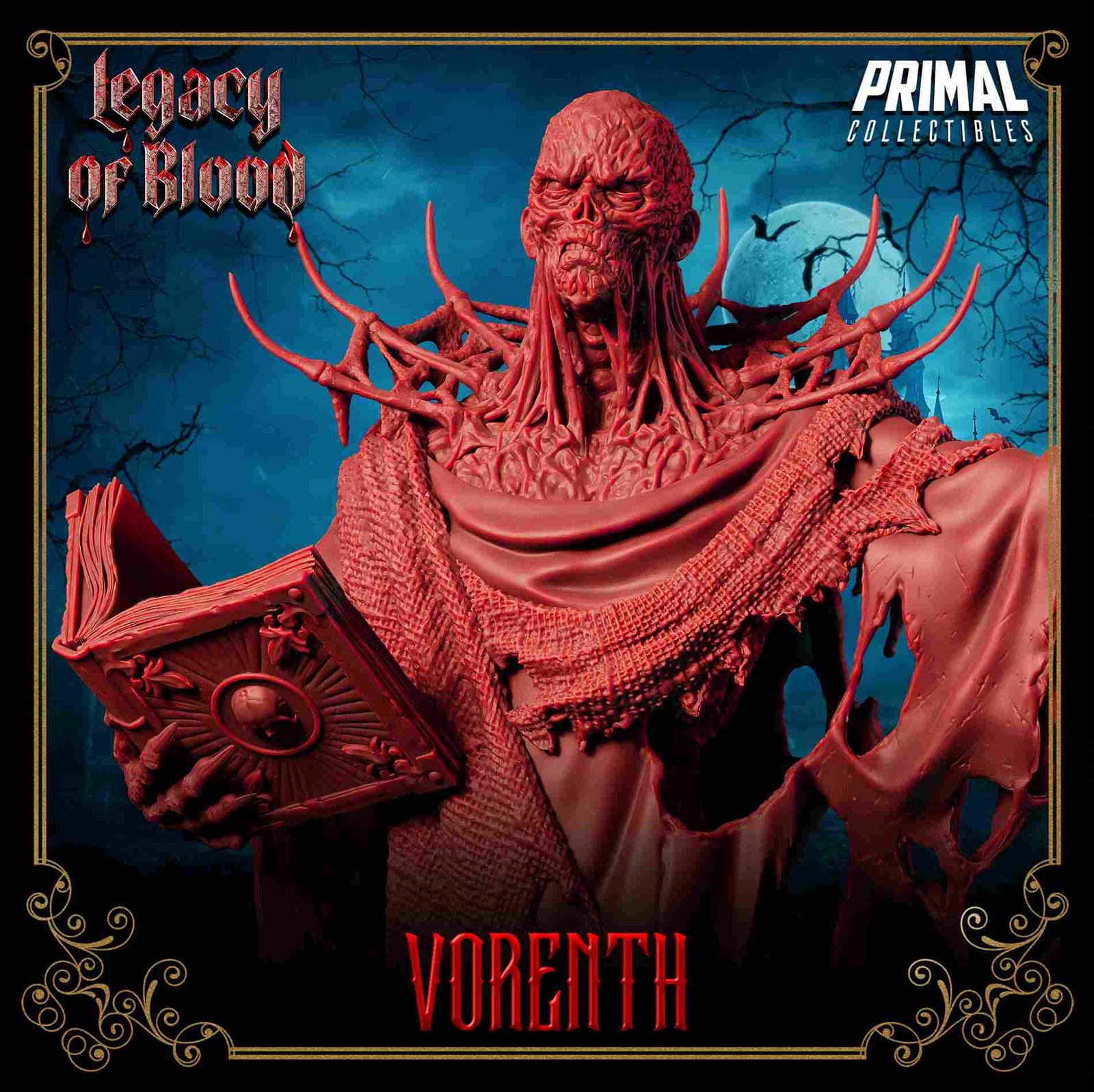 Vorenth, Necromante - Legacy of Blood - Miniatura de RPG