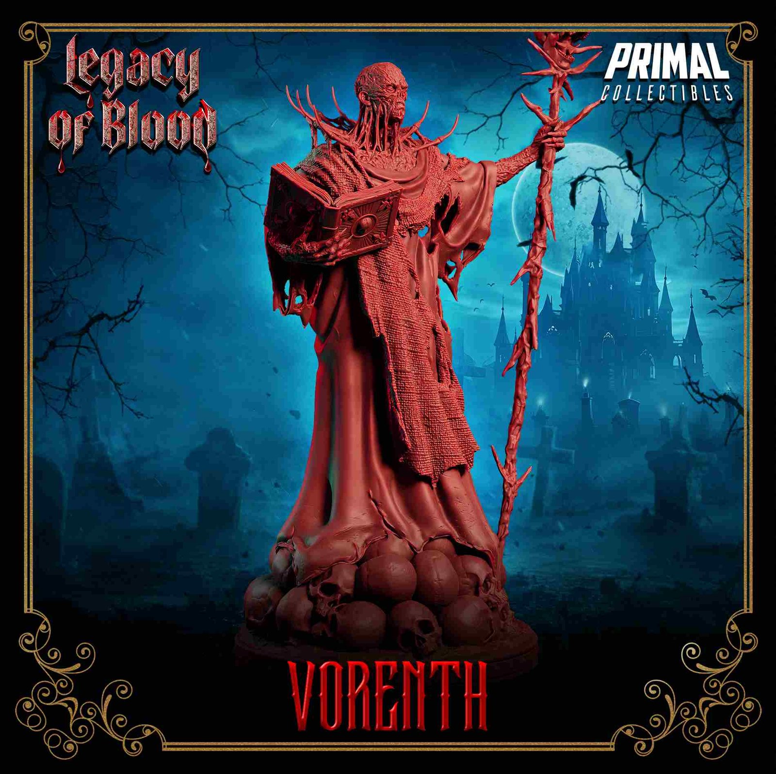 Vorenth, Necromante - Legacy of Blood - Miniatura de RPG - Imagem 6