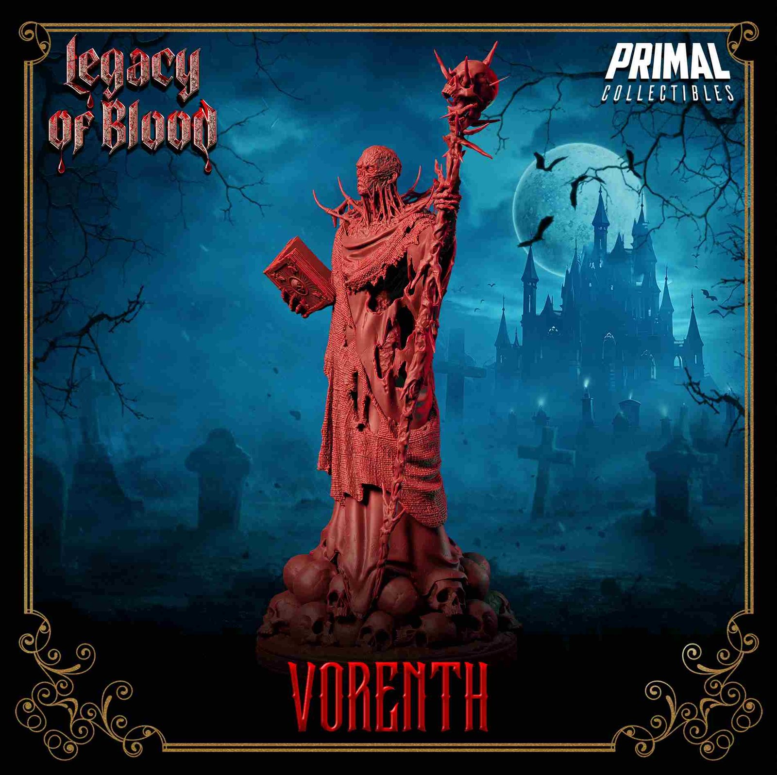 Vorenth, Necromante - Legacy of Blood - Miniatura de RPG - Imagem 5