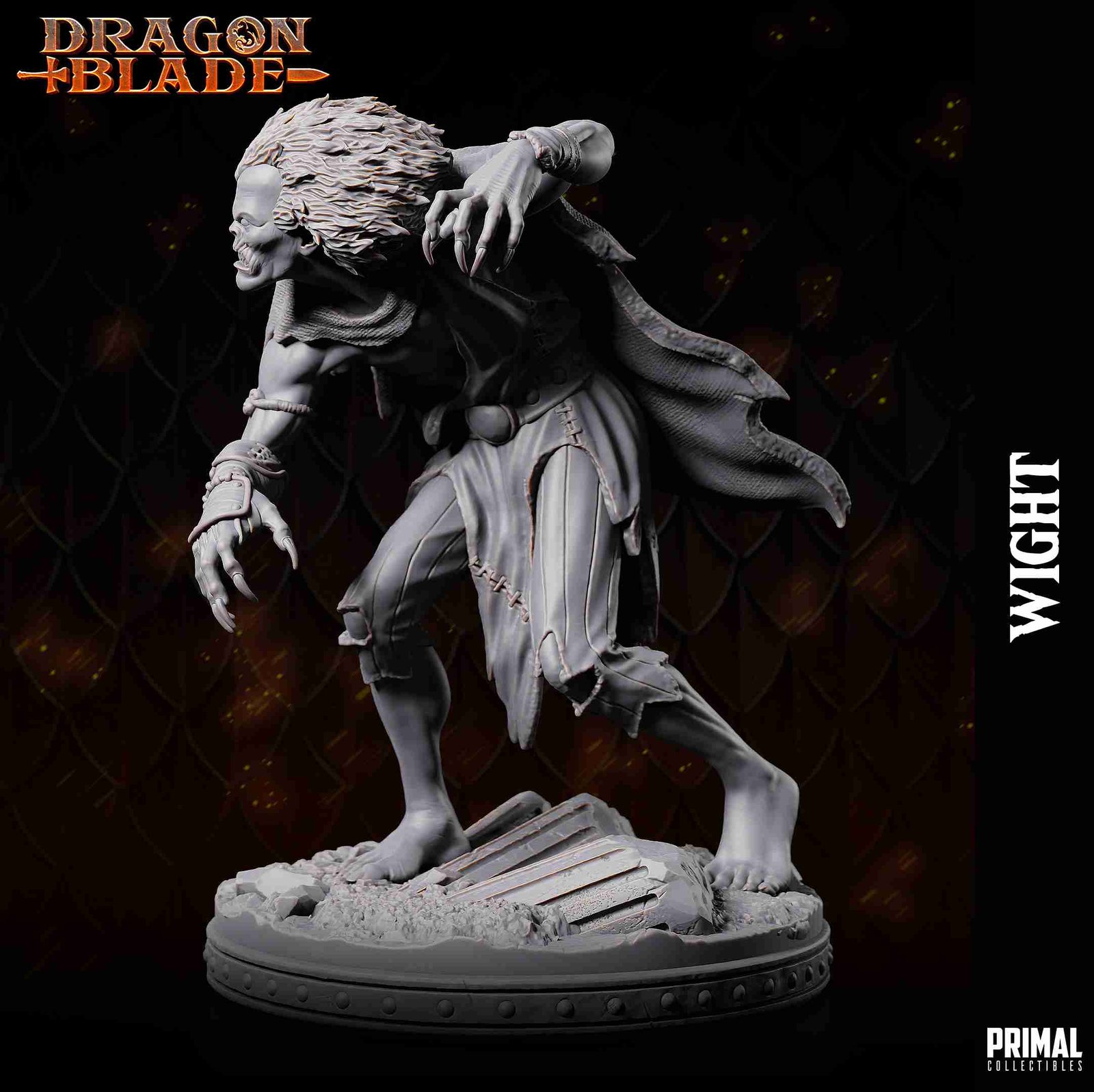 Wight A, Criatura - Dragonblade - Miniatura de RPG - Imagem 3