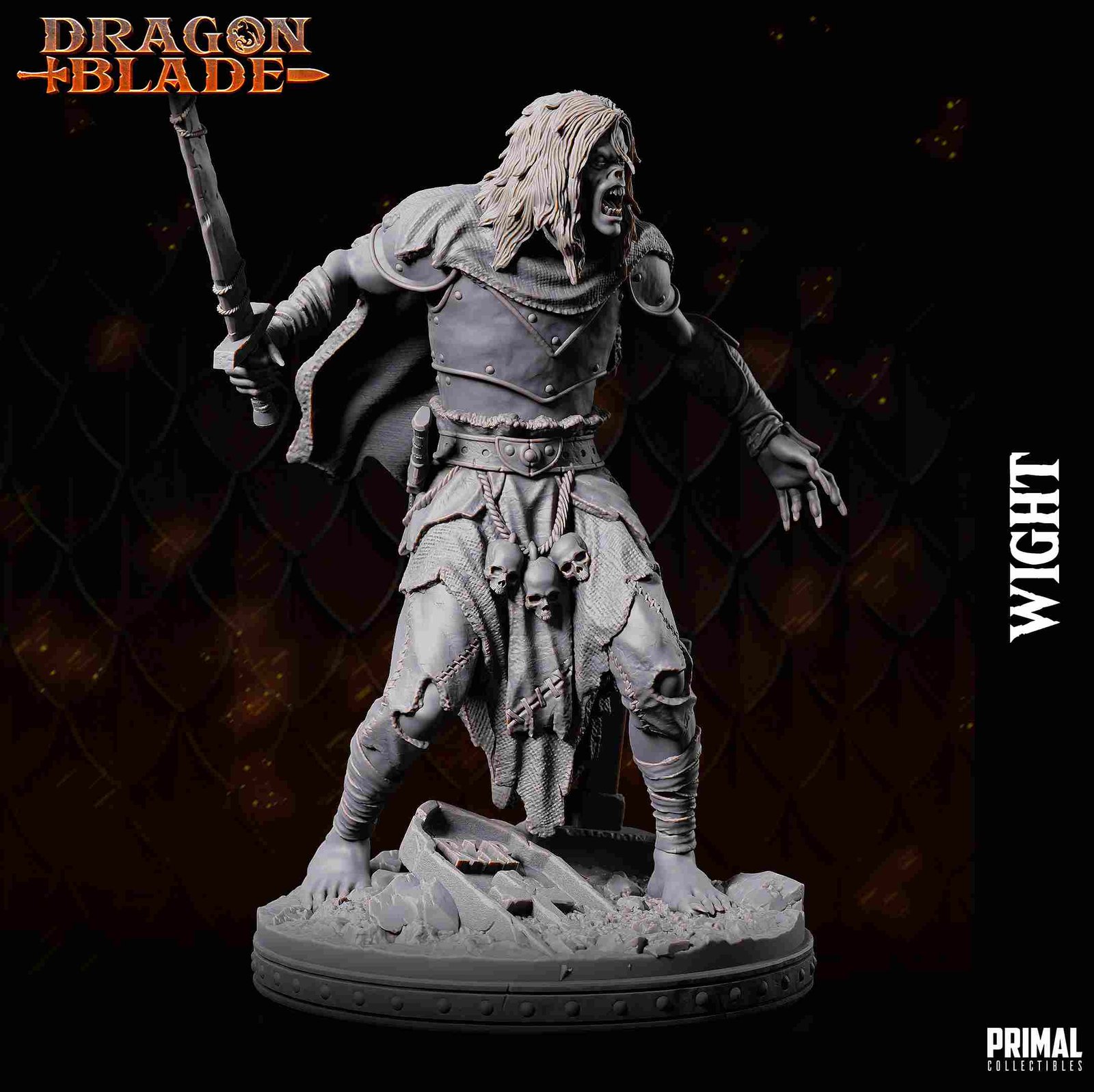 Wight C, Criatura - Dragonblade - Miniatura de RPG - Imagem 4