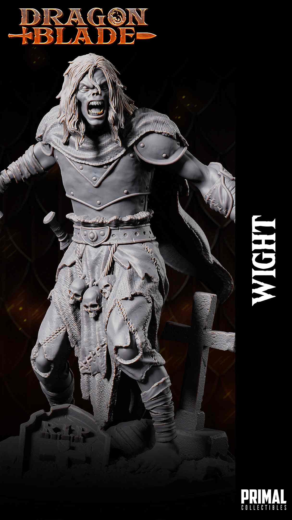 Wight C, Criatura - Dragonblade - Miniatura de RPG - Imagem 6