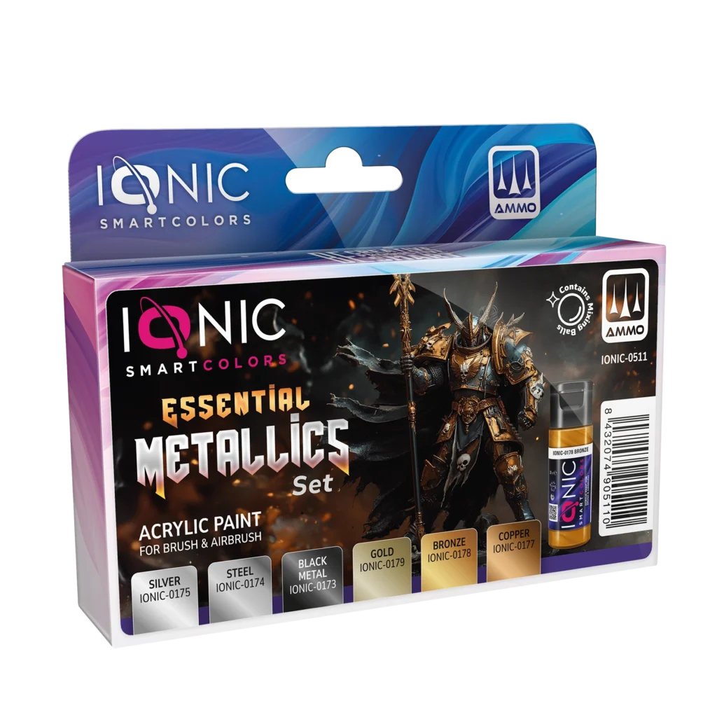 KIT DE TINTAS METALICAS PARA PINTURA DE MINIATURA